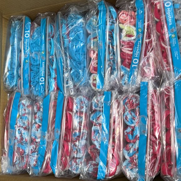 Hanes Girls’ Tagless Hipsters – LOT 41 - 240 pcs – 24 packs (10 ea) – Sz 8 NEW - Picture 2 of 3